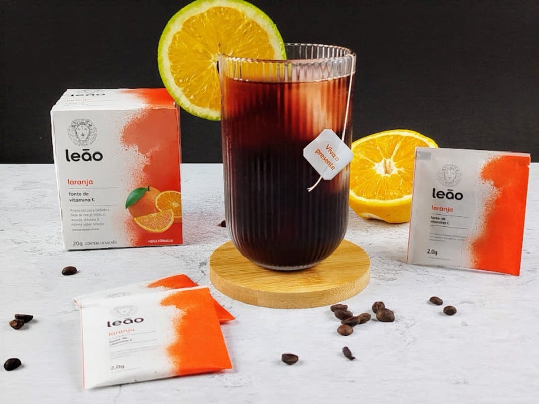 Orange coffee com chá