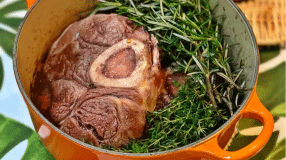 Ossobuco ao vinho tinto