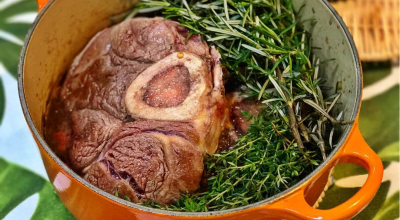 Ossobuco ao vinho tinto