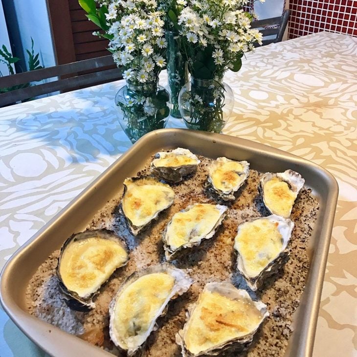 Ostras gratinadas