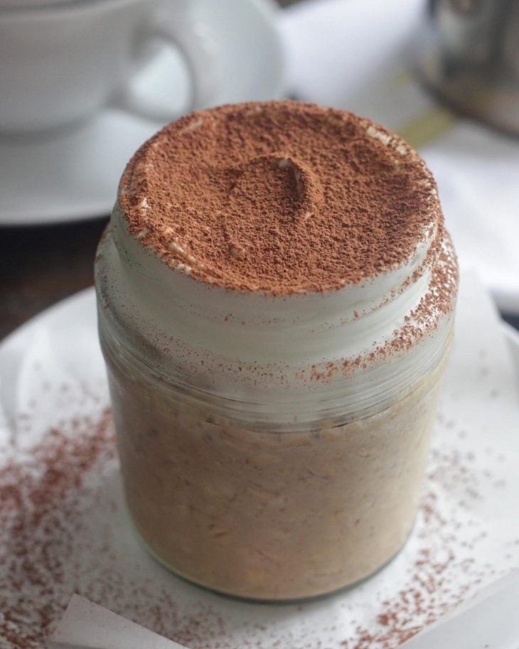 Overnight oats de tiramisù