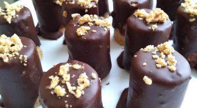 Paçoca rolha com chocolate