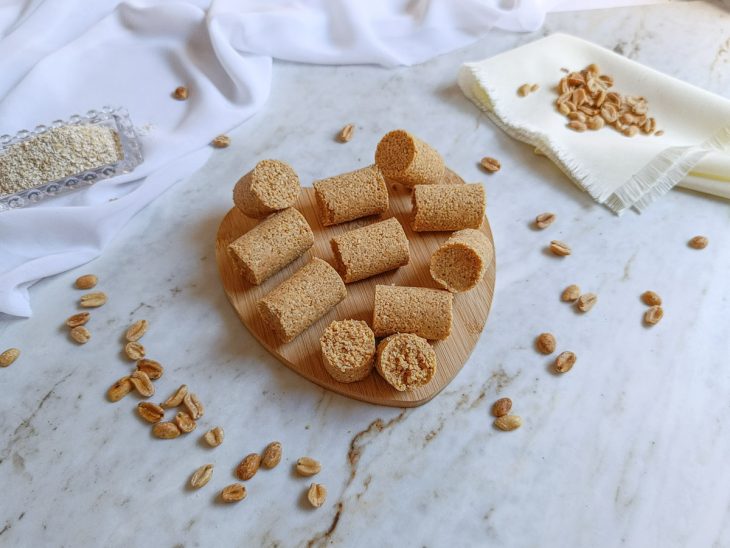 Paçoquinhas prontas.