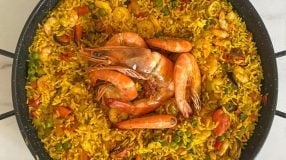 Paella de frutos-do-mar