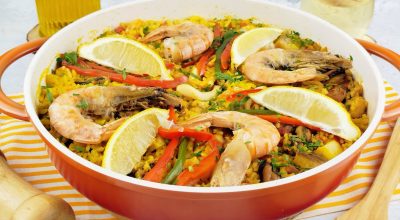 Paella de frutos-do-mar
