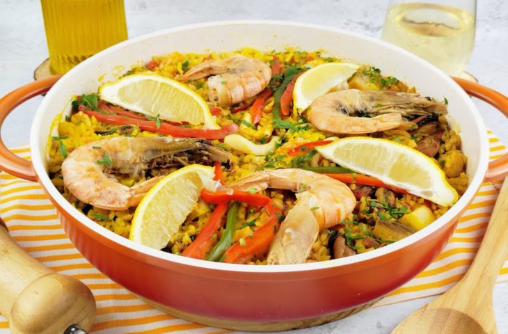 Paella de frutos-do-mar