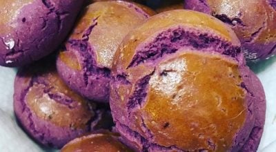 Pãezinhos de batata-doce roxa sem glúten