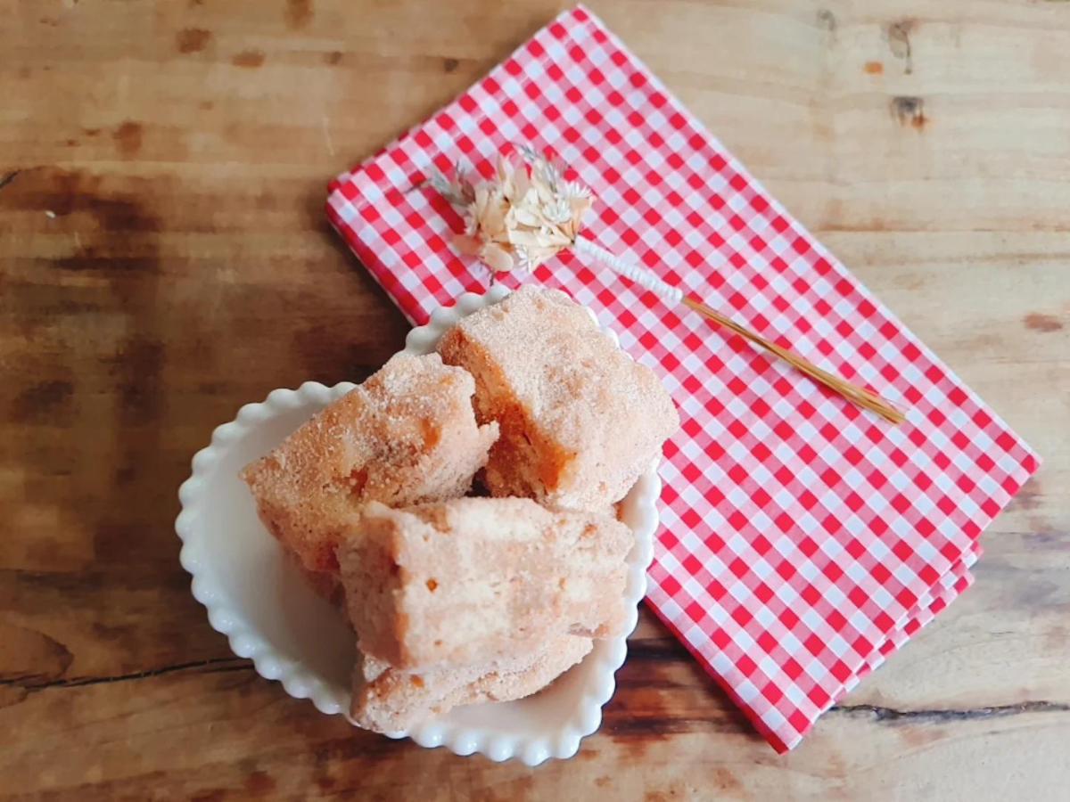 Palha italiana de doce de leite