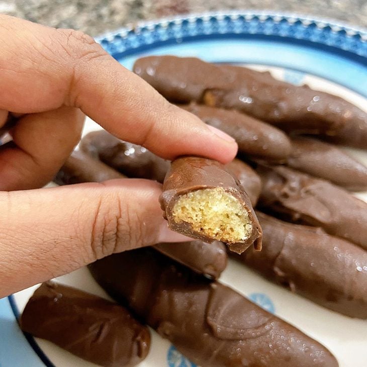 Palitinhos de chocolate