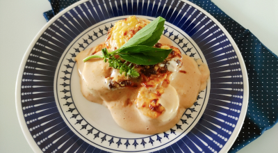 Palmito gratinado fácil