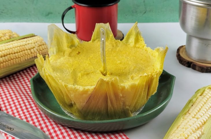 Pamonha de cuscuzeira