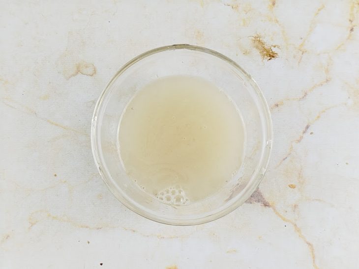 Gelatina dissolvida.