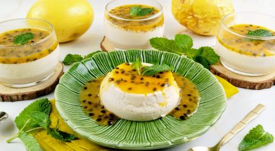 Panacota de maracujá