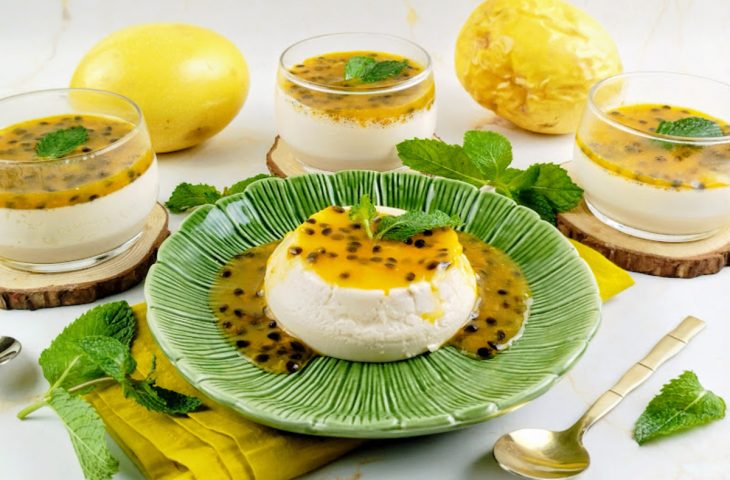 Panacota de maracujá