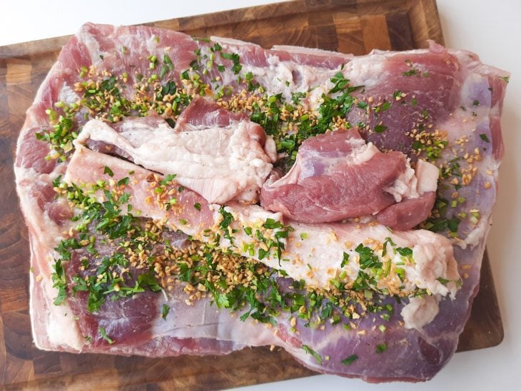 panceta de porco temperada