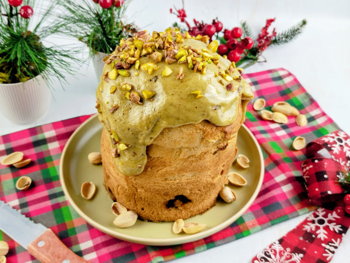 Panetone de pistache