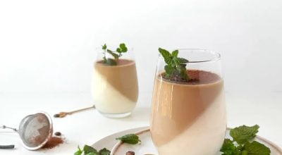 Panna cotta de café e baunilha