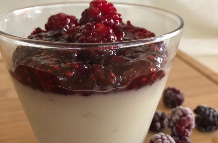 Panna cotta de leite de coco