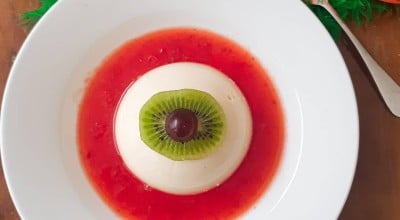 Panna cotta de olho sangrento