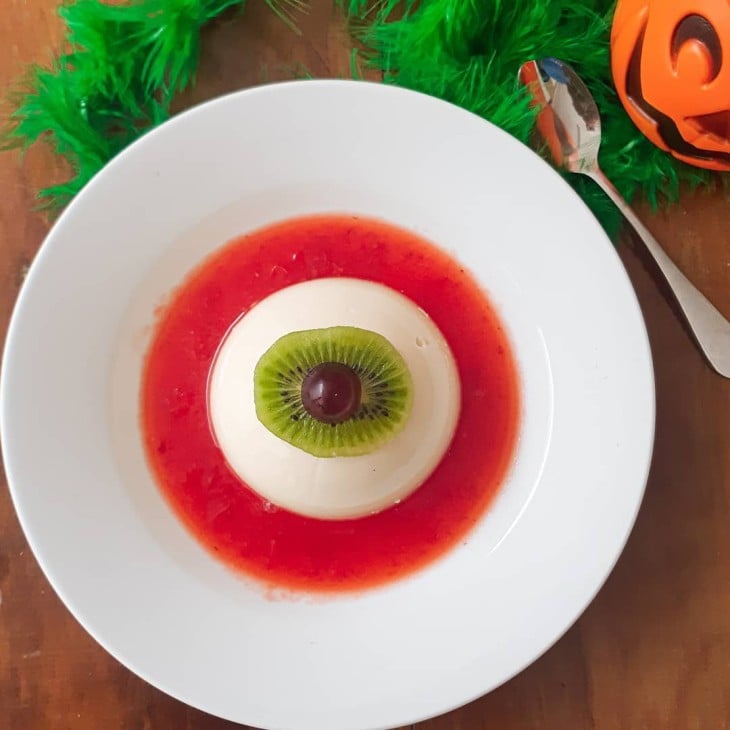 Panna cotta de olho sangrento