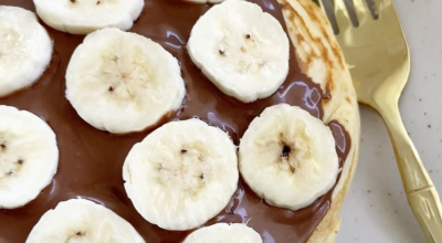 Panqueca americana com banana