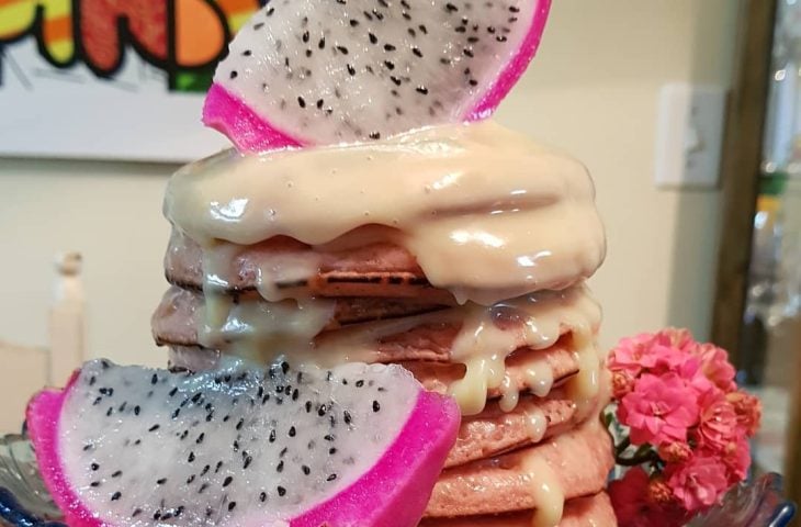 Panqueca americana de pitaya