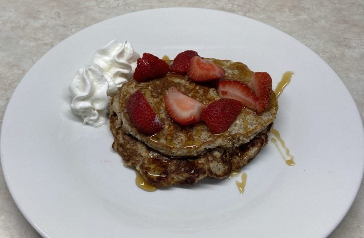 Panqueca de banana fit com aveia