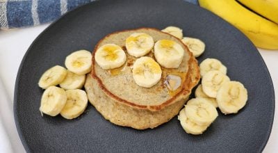 Panqueca de banana fit com aveia