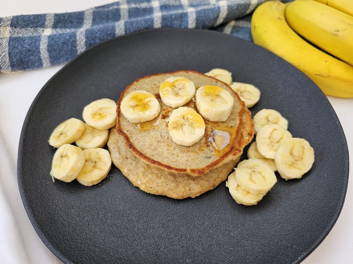 Panqueca de banana fit com aveia