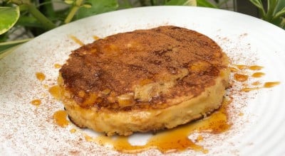 Panqueca de banana-prata