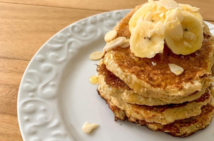 Panqueca de banana saudável