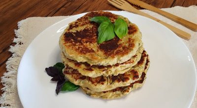 Panqueca de batata-doce com aveia