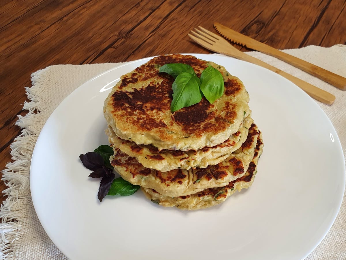 Panqueca de batata-doce com aveia