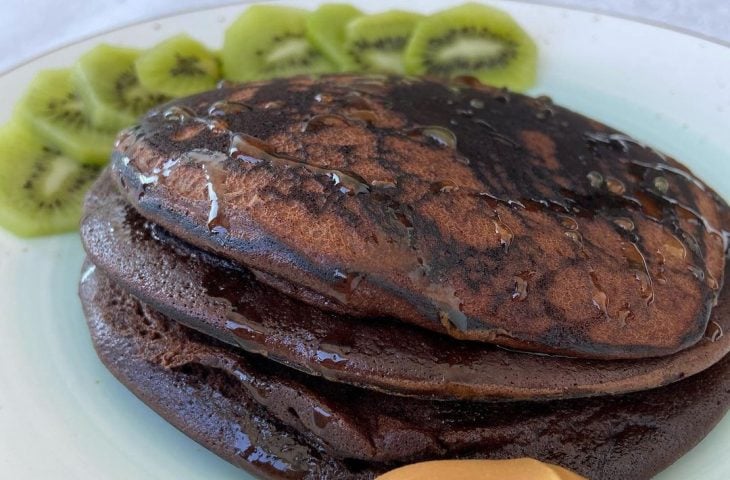 Panqueca de chocolate simples