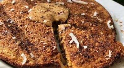 Panqueca de coco fit