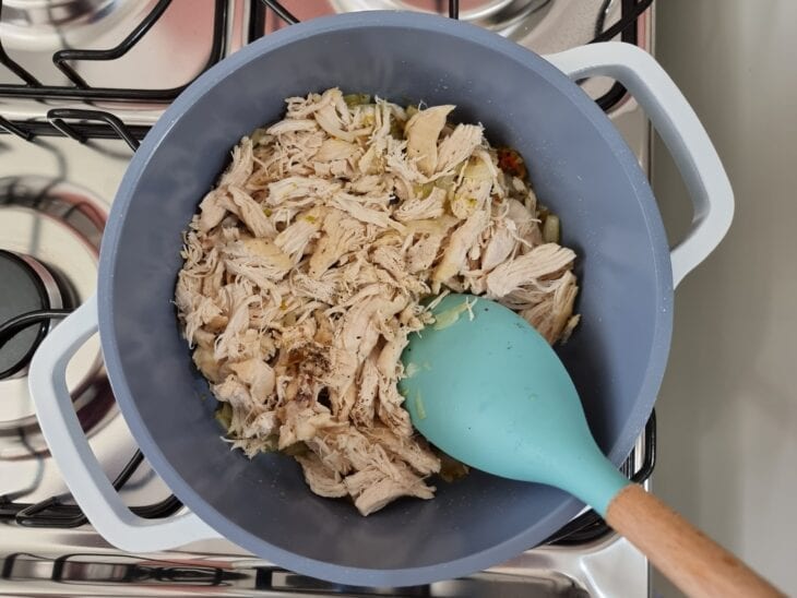 Panqueca de espinafre com frango - Passo a Passo