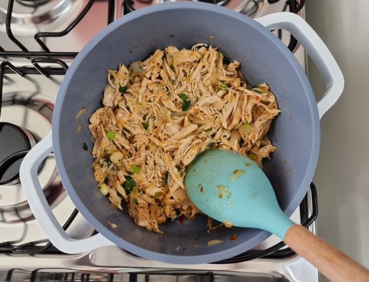 Panqueca de espinafre com frango - Passo a Passo