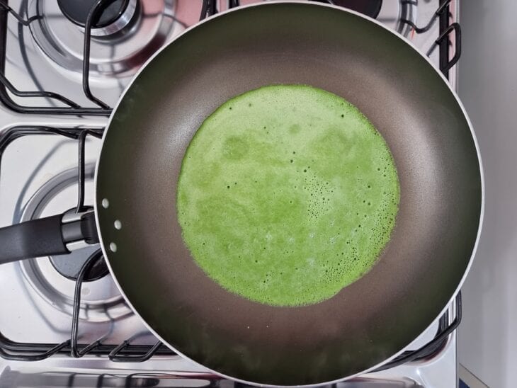 Panqueca de espinafre com frango - Passo a Passo