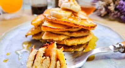 Panqueca de iogurte com aveia