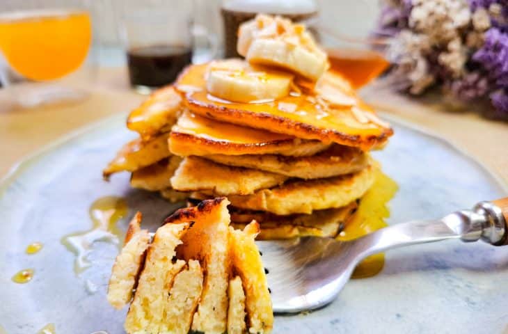 Panqueca de iogurte com aveia