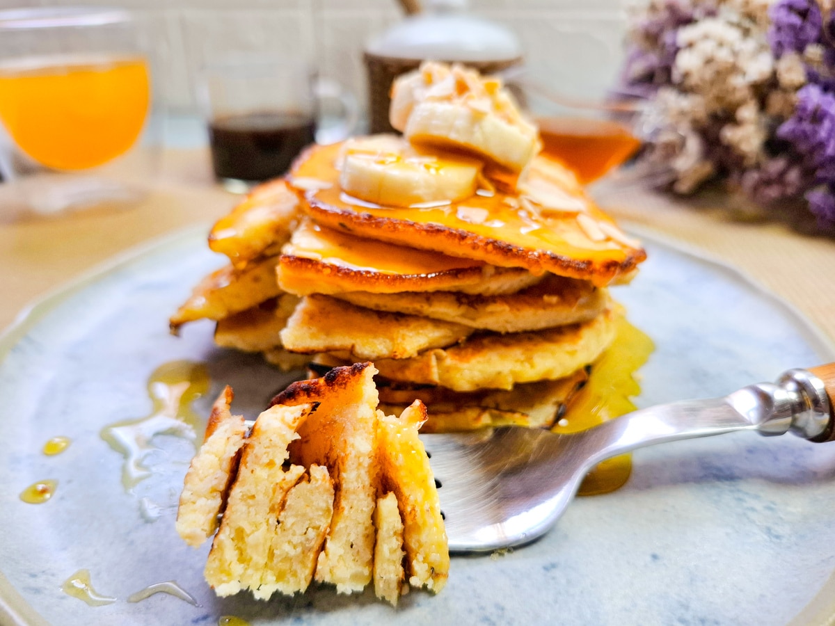 Panqueca de iogurte com aveia