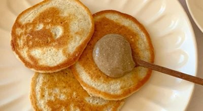 Panqueca de iogurte com aveia