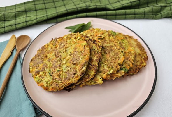 Panqueca de legumes fácil