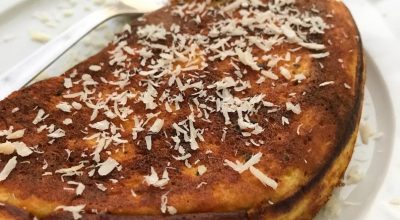 Panqueca de maracujá com coco