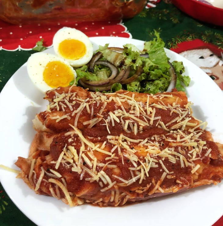 Panqueca de tomate e ricota