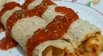 Panqueca vegana de palmito