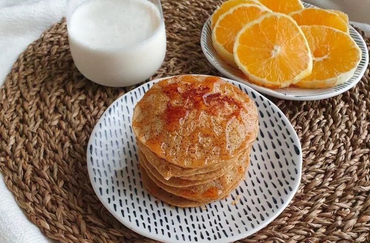 Panquecas de amêndoas e coco