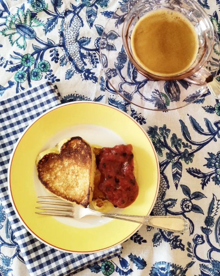 Panqueca de ricota e limão