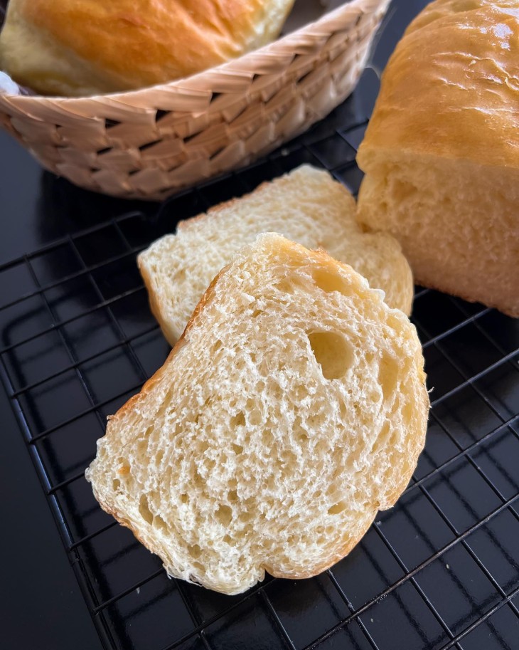 Pão caseiro de leite