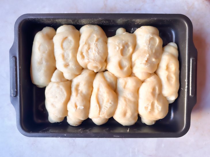 Pães após tempo de forno.